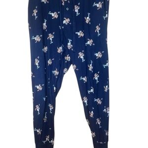 Polo Ralph Lauren Navy Pajama Pants with Bear Design